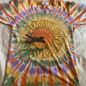 Jimmy Buffet Concert Tie-Dye Short Sleeve Tee - Multicolor
